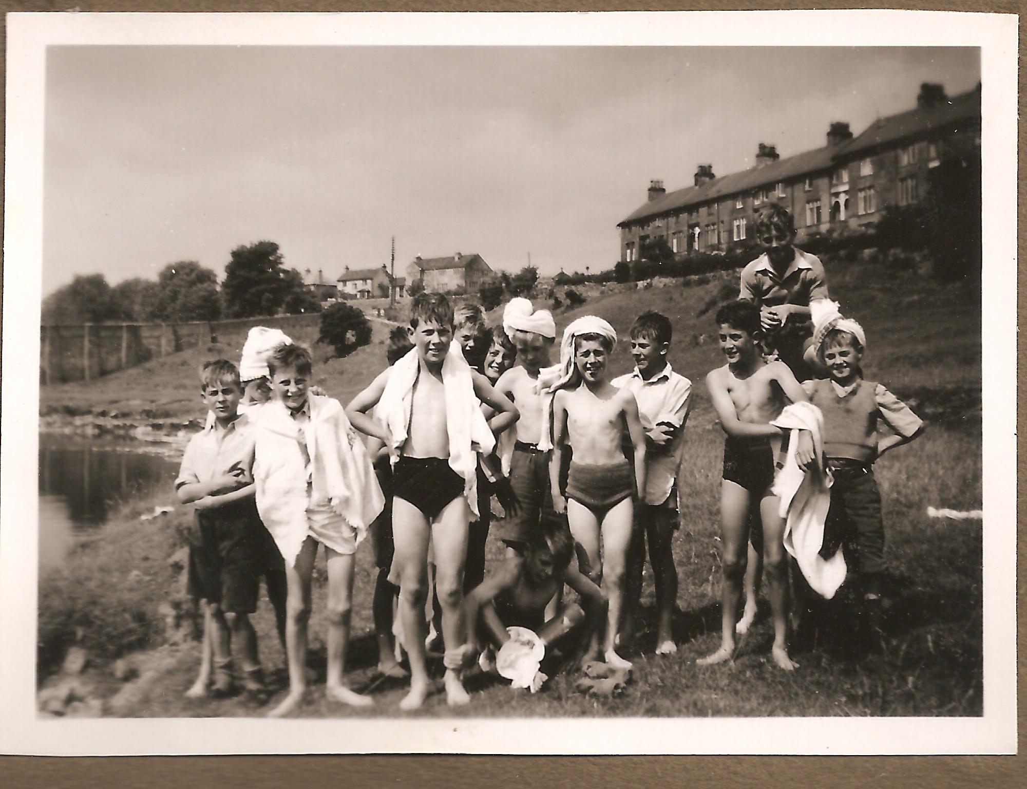 Swimming inbthe Wharfe 1